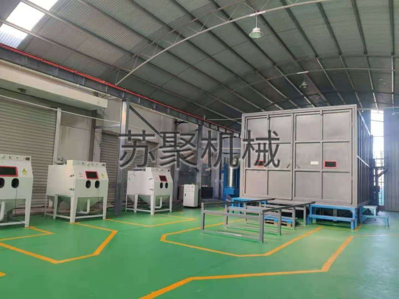 半自动回收式喷砂房